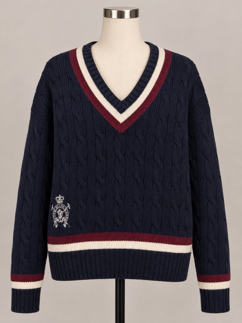 Lauren Ralph Lauren Cable Knit Cotton Cricket Sweater NWOT